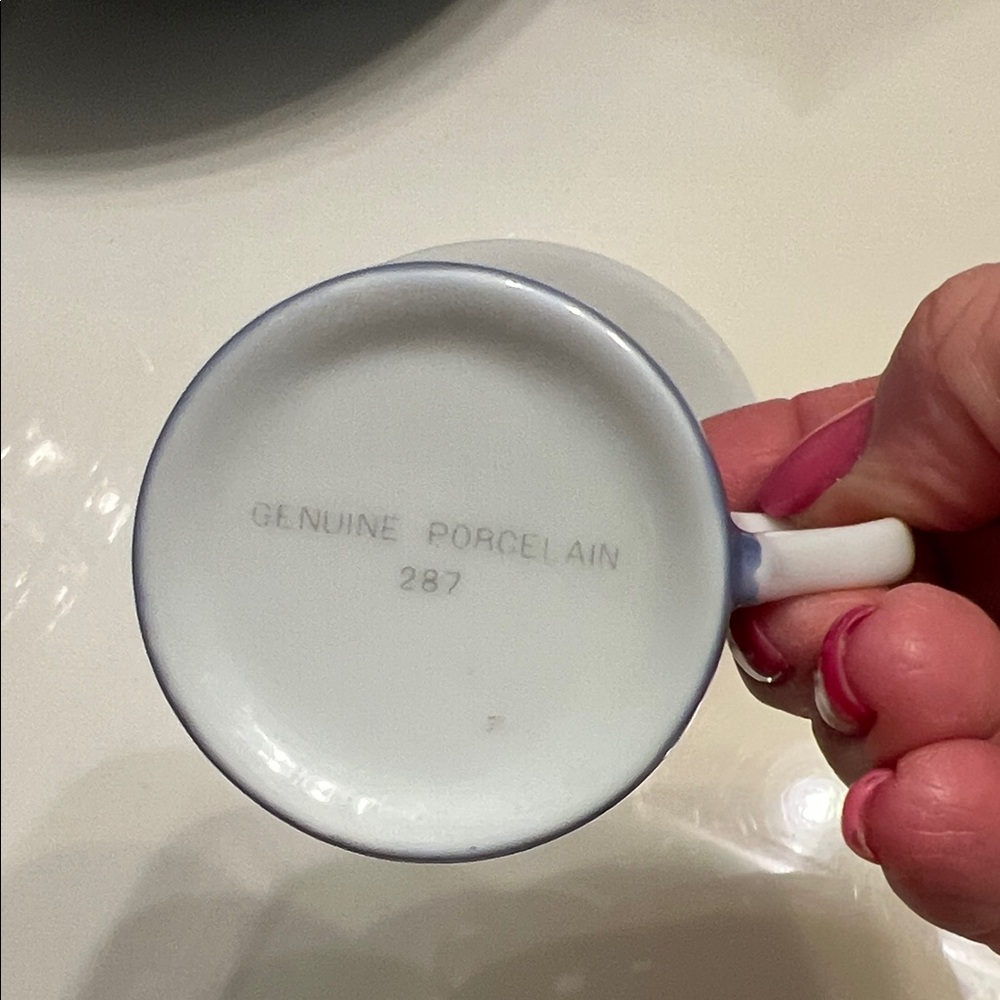 Porcelain Espresso Cup and Saucer Set - Picture 2 of 3